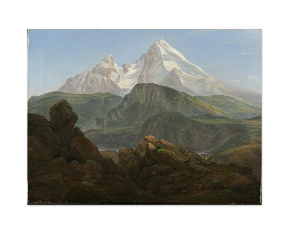 The Watzmann by Johan Christian Dahl - Large / Full Bleed / No Frame