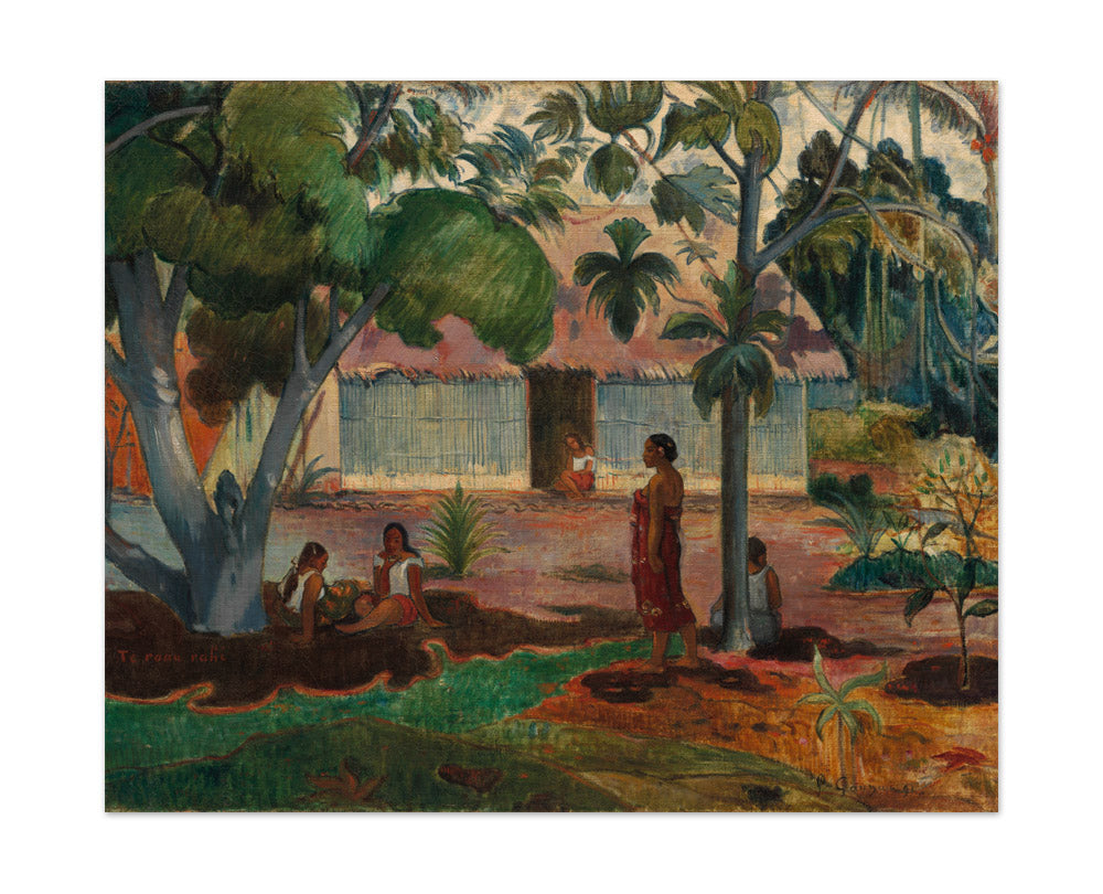 The Large Tree by Paul Gauguin - Large / Full Bleed / No Frame