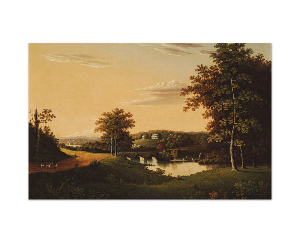 Point Breeze, the Estate of Joseph Napoleon Bonaparte at Bordentown, New Jersey by Charles B. Lawrence - Large / Full Bleed / No Frame