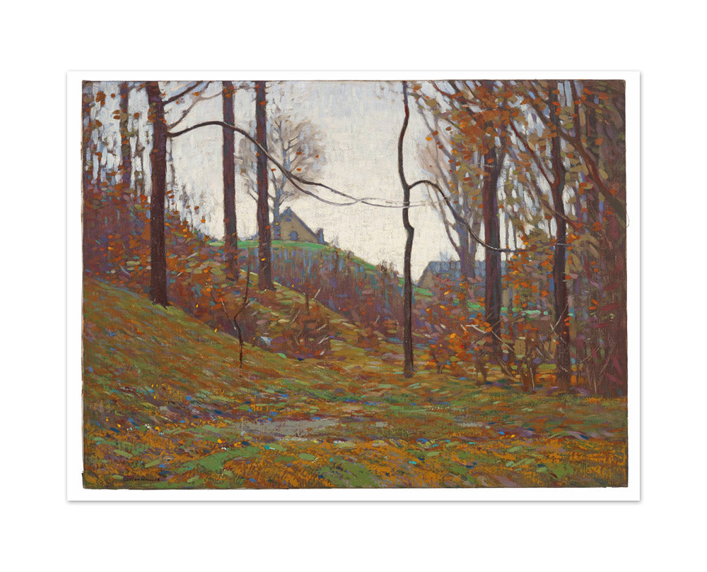 Near Pleasant Run, Irvington, Indianapolis by Clifton A. Wheeler - Large / Full Bleed / No Frame