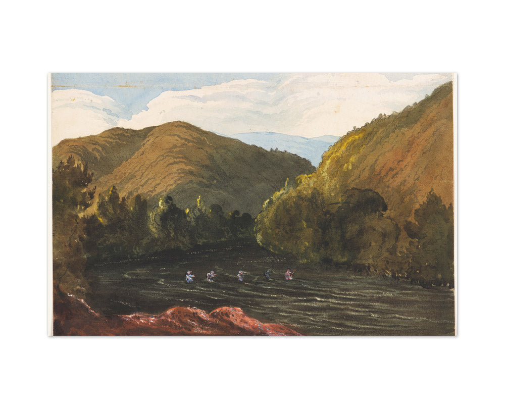 On the Buller River, Near Lake Arthur, Rotoiti by Sir William Fox KCMG - Large / Full Bleed / No Frame