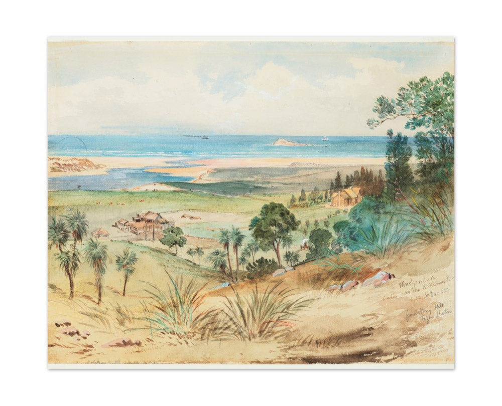 Winchendon on the Kaikorai River by Nicholas Chevalier - Large / Full Bleed / No Frame