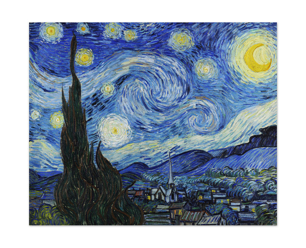Vincent Van Gogh - The Starry Night - Large / Full Bleed / No Frame