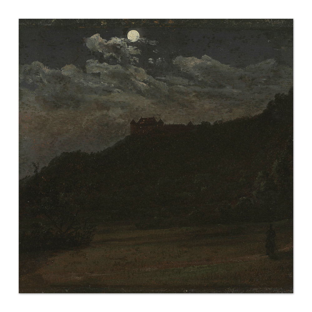 Castle Siebeneichen near Meissen by Johan Christian Dahl - Majestic / Full Bleed / No Frame