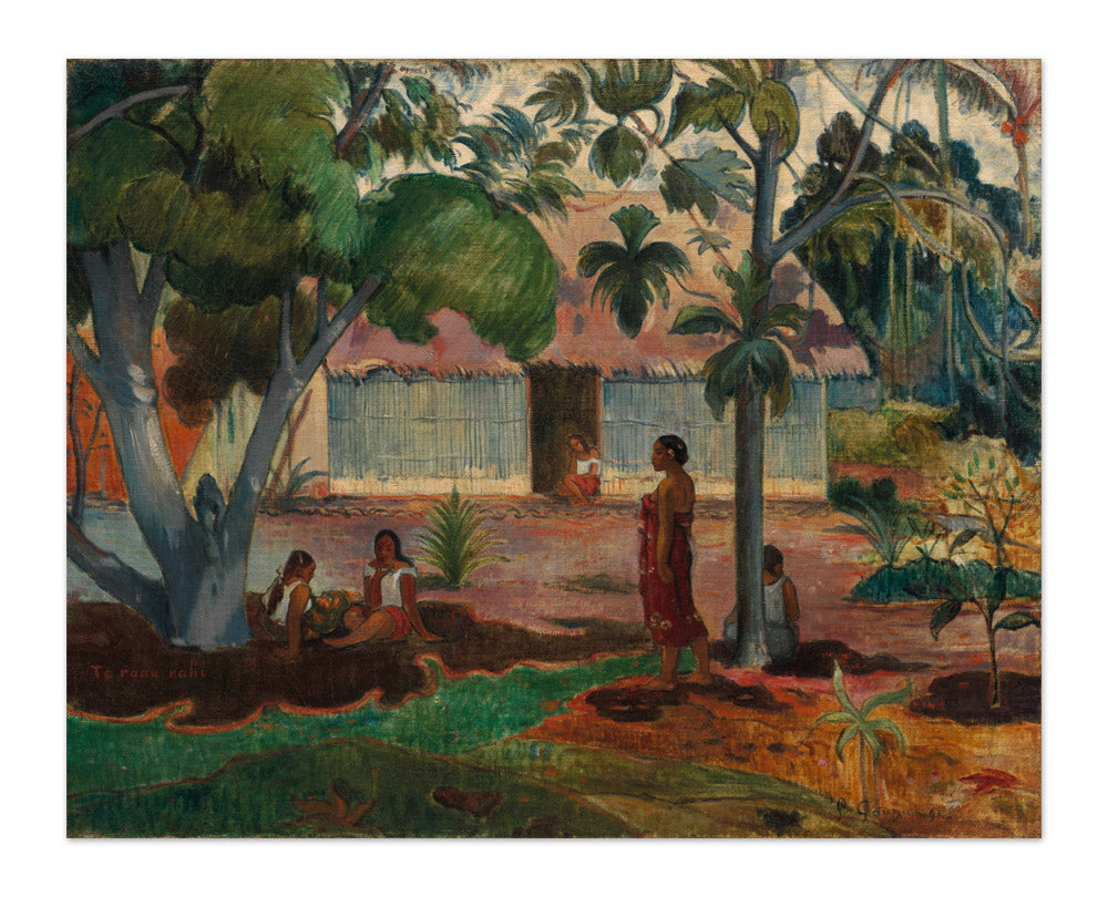 The Large Tree by Paul Gauguin - Majestic / Full Bleed / No Frame