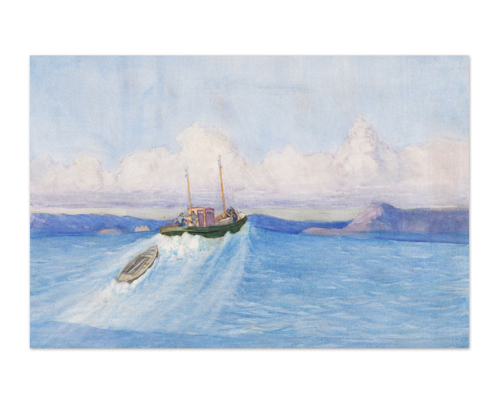 Riding the swell, Wellington Harbour by Dorothy Richmond - Majestic / Full Bleed / No Frame