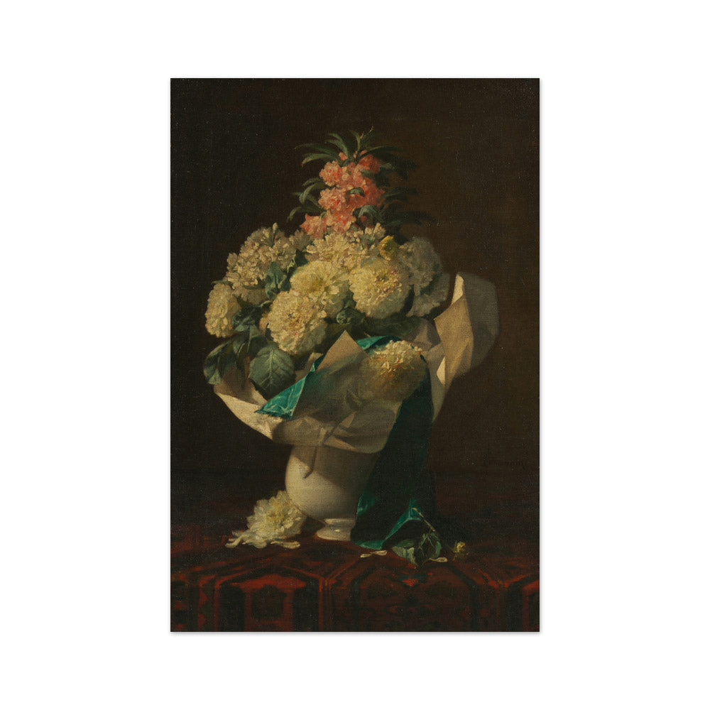 Vase of Flowers by Georges Jeannin - Medium / Full Bleed / No Frame