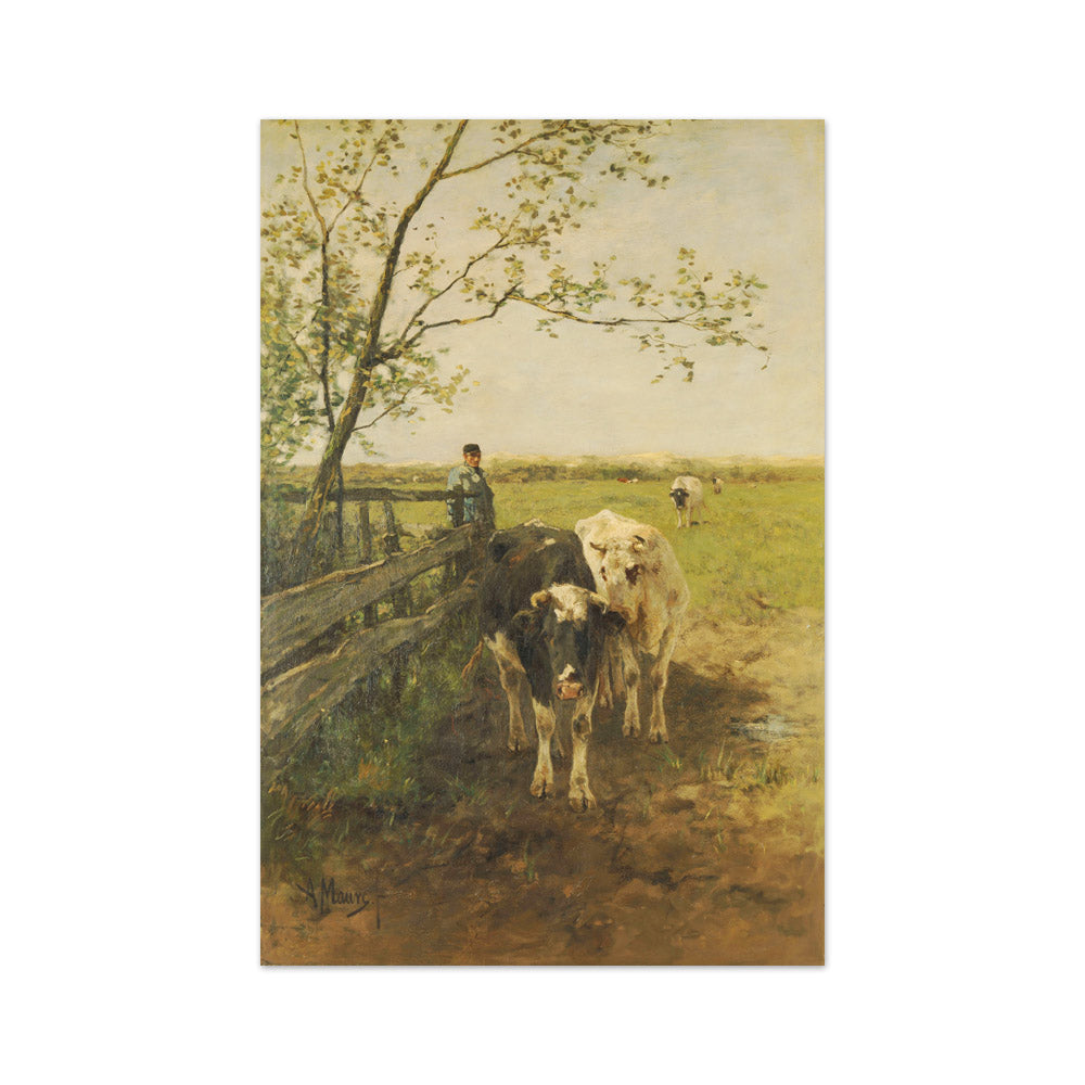 The milk bend by Anton Mauve - Medium / Full Bleed / No Frame