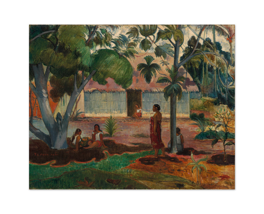 The Large Tree by Paul Gauguin - Medium / Full Bleed / No Frame