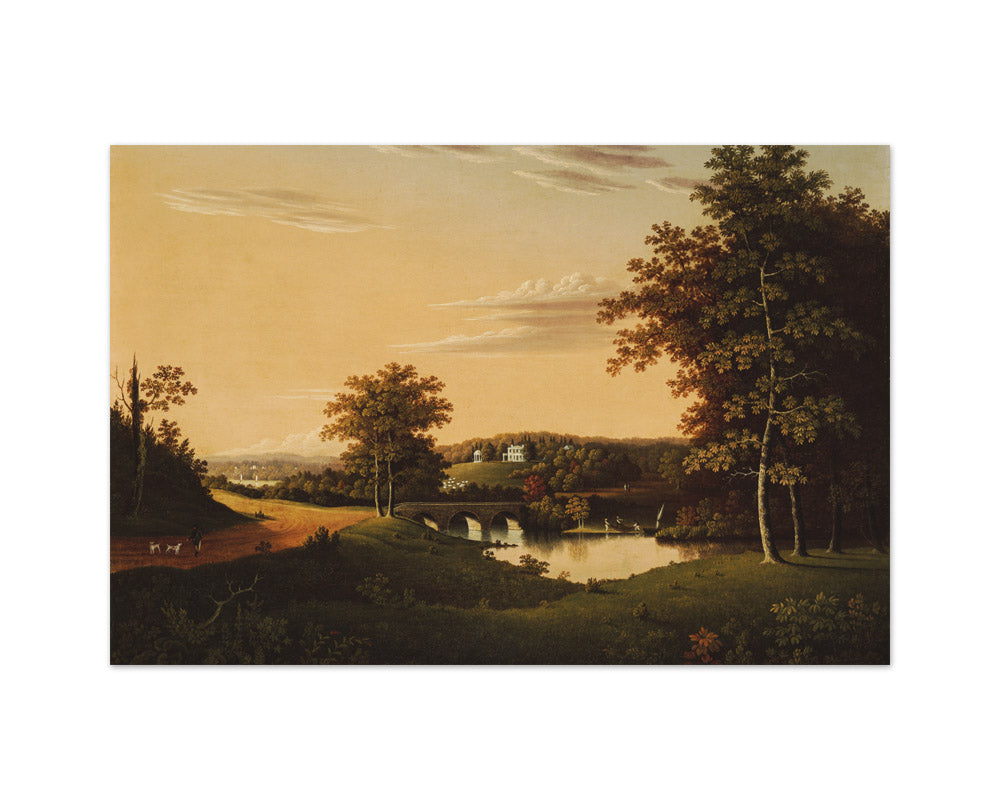 Point Breeze, the Estate of Joseph Napoleon Bonaparte at Bordentown, New Jersey by Charles B. Lawrence - Medium / Full Bleed / No Frame