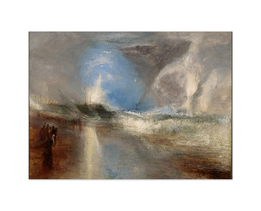 Joseph Mallord William Turner - Rockets and Blue Lights (Close at Hand) to Warn Steamboats of Shoal Water - Medium / Full Bleed / No Frame