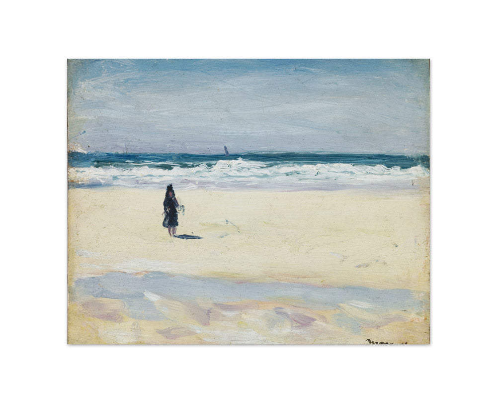 Young Girl on the Beach by Albert Marquet - Small / Full Bleed / No Frame