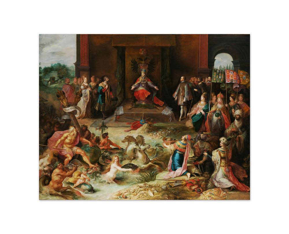 Allegory on the Abdication of Emperor Charles v in Brussels by Frans Francken (II) - Small / Full Bleed / No Frame