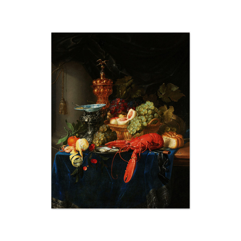 Still Life with Golden Goblet by Pieter de Ring - Small / Full Bleed / No Frame
