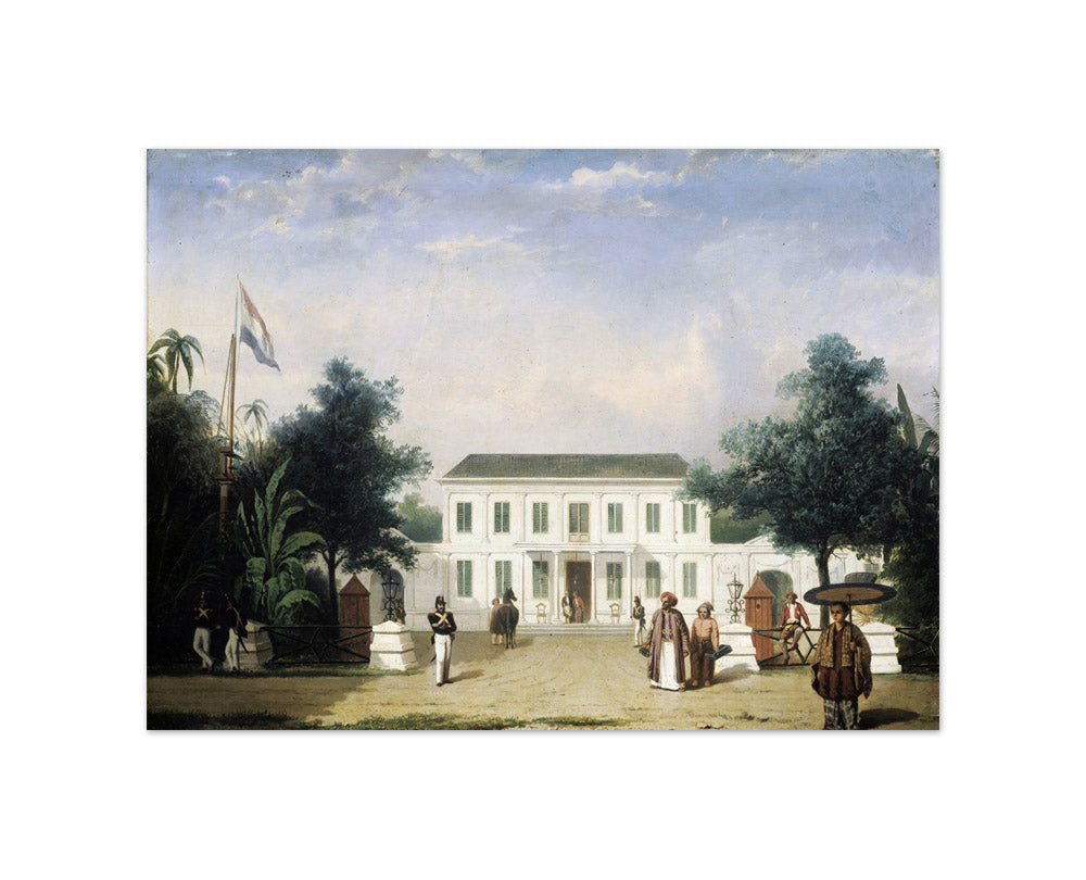 House on the Rijswijk, Batavia (Jalan Veteran) by Ernest Alfred Hardouin - Small / Full Bleed / No Frame