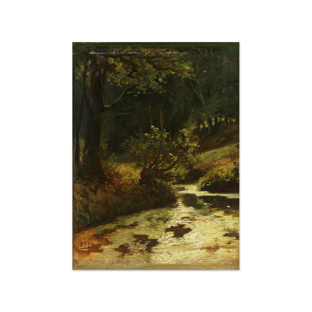 Brook in the Woods near Oosterbeek by Matthijs Maris - Small / Full Bleed / No Frame