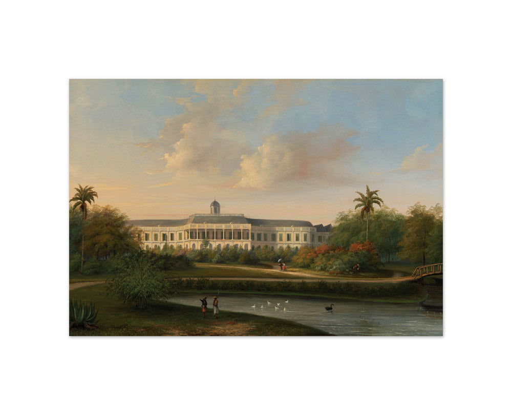 Rear View of Buitenzorg Palace before the Earthquake of 10 October 1834 by Willem Troost II - Small / Full Bleed / No Frame