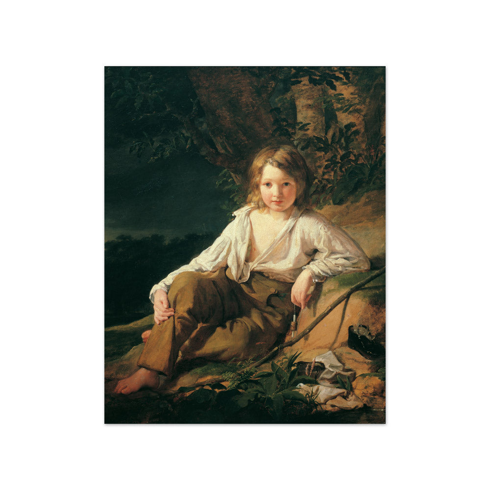 A Fisher Boy by Friedrich von Amerling - Small / Full Bleed / No Frame