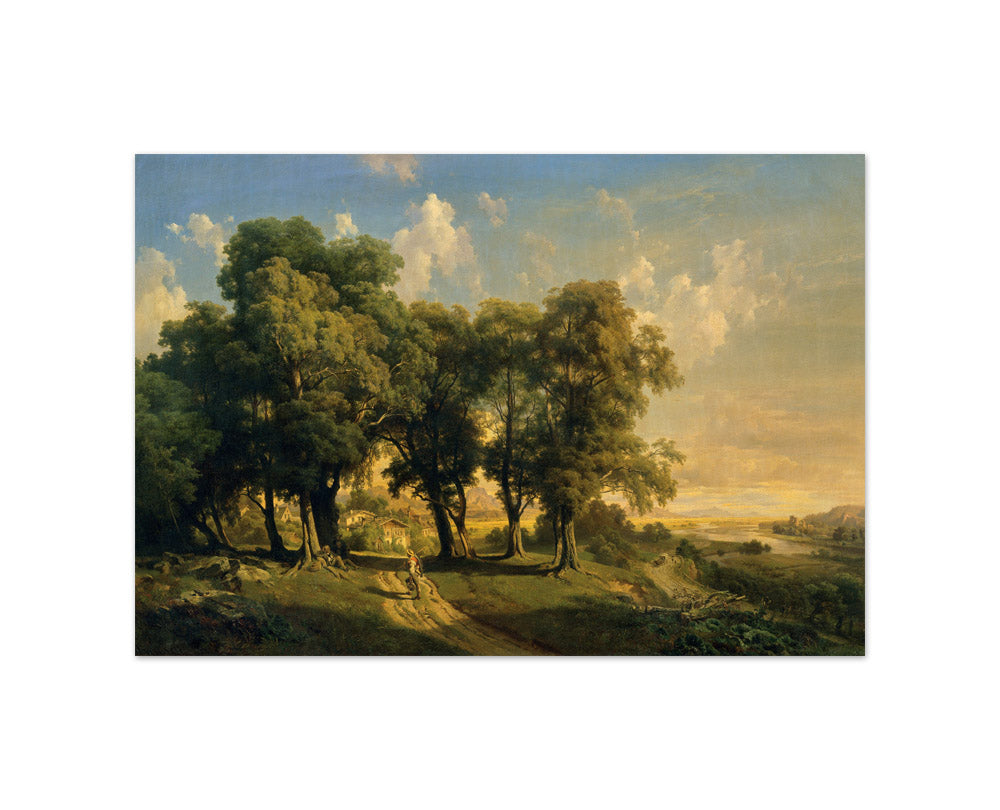 Under the Linden Trees  by Anton Hansch - Small / Full Bleed / No Frame