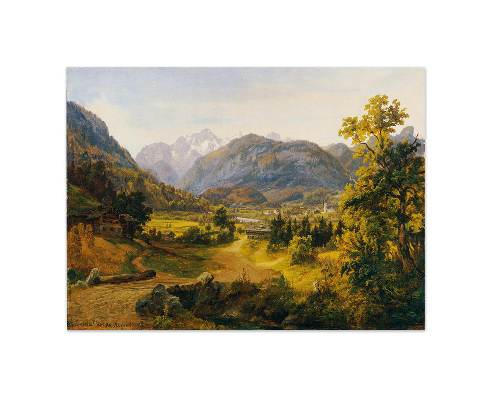 The Unknown Valley in Salzburg by Anton Schiffer - Small / Full Bleed / No Frame