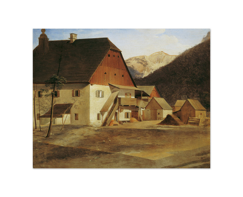 The Great Hammer House in Hirschwang on the Rax by Erasmus von Engert - Small / Full Bleed / No Frame