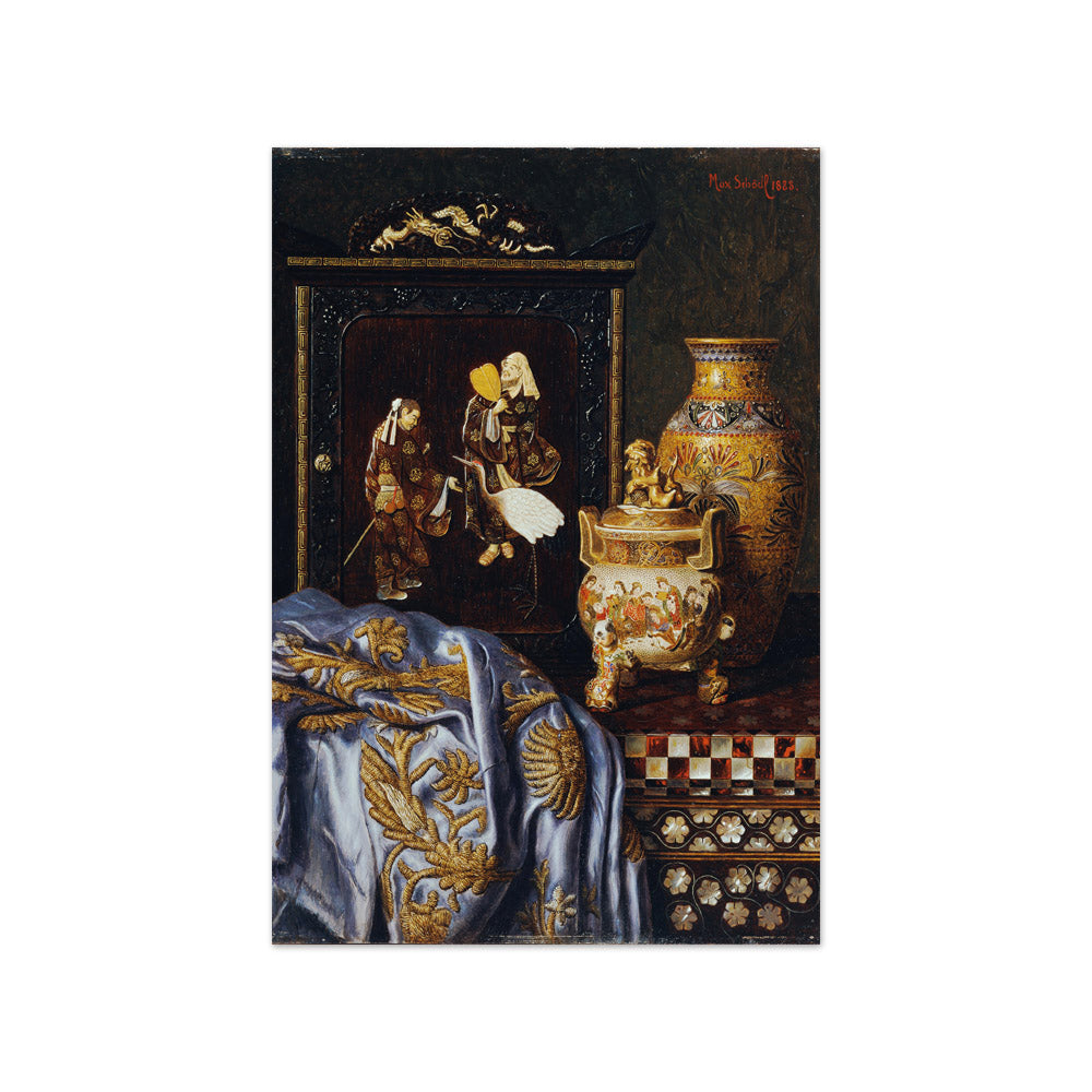 Still life with Japanese art objects by Max Schödl - Small / Full Bleed / No Frame