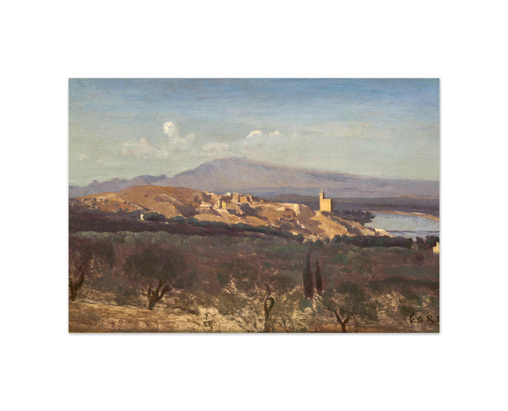Villeneuve-les-Avignon by Jean-Baptiste-Camille Corot - Small / Full Bleed / No Frame