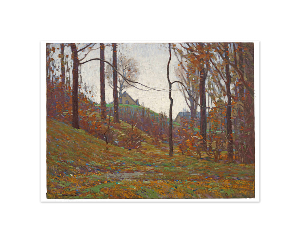 Near Pleasant Run, Irvington, Indianapolis by Clifton A. Wheeler - Small / Full Bleed / No Frame