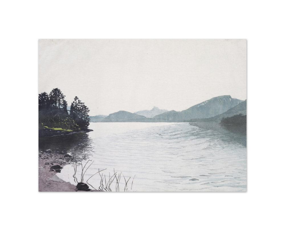A mountain lake by Hans Frank - Small / Full Bleed / No Frame