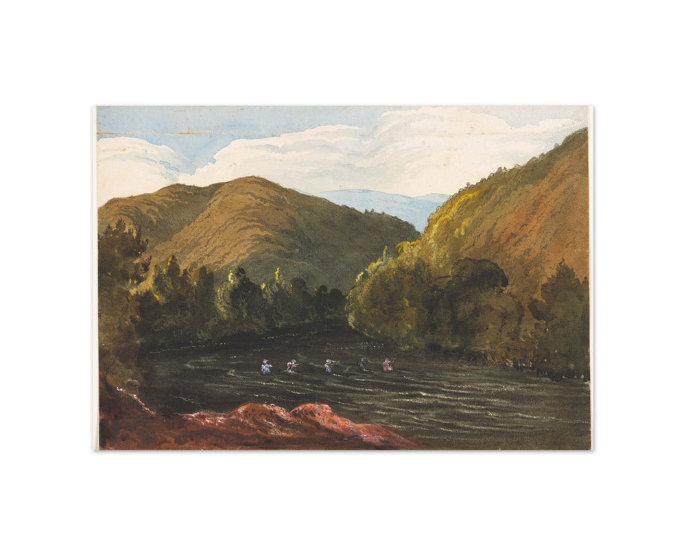 On the Buller River, Near Lake Arthur, Rotoiti by Sir William Fox KCMG - Small / Full Bleed / No Frame