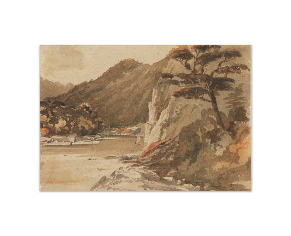 Hawks Crag, Buller River by William Marshall Cooper - Small / Full Bleed / No Frame