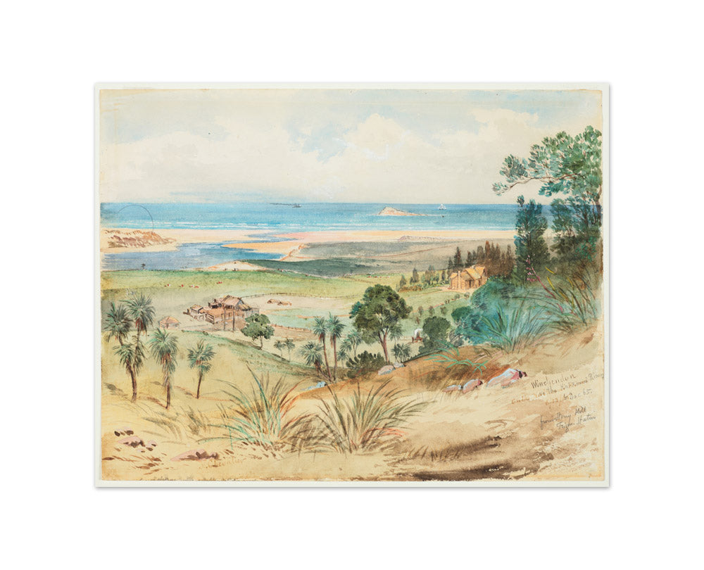 Winchendon on the Kaikorai River by Nicholas Chevalier - Small / Full Bleed / No Frame
