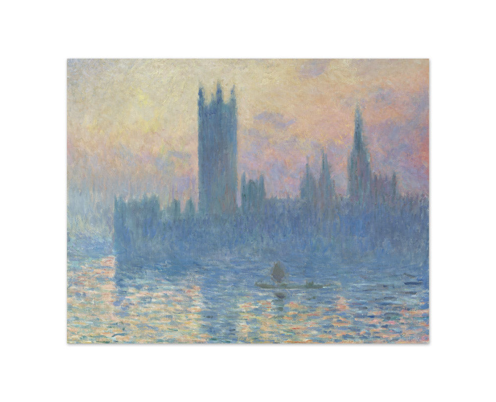Claude Monet - The Houses of Parliament, Sunset - Small / Full Bleed / No Frame