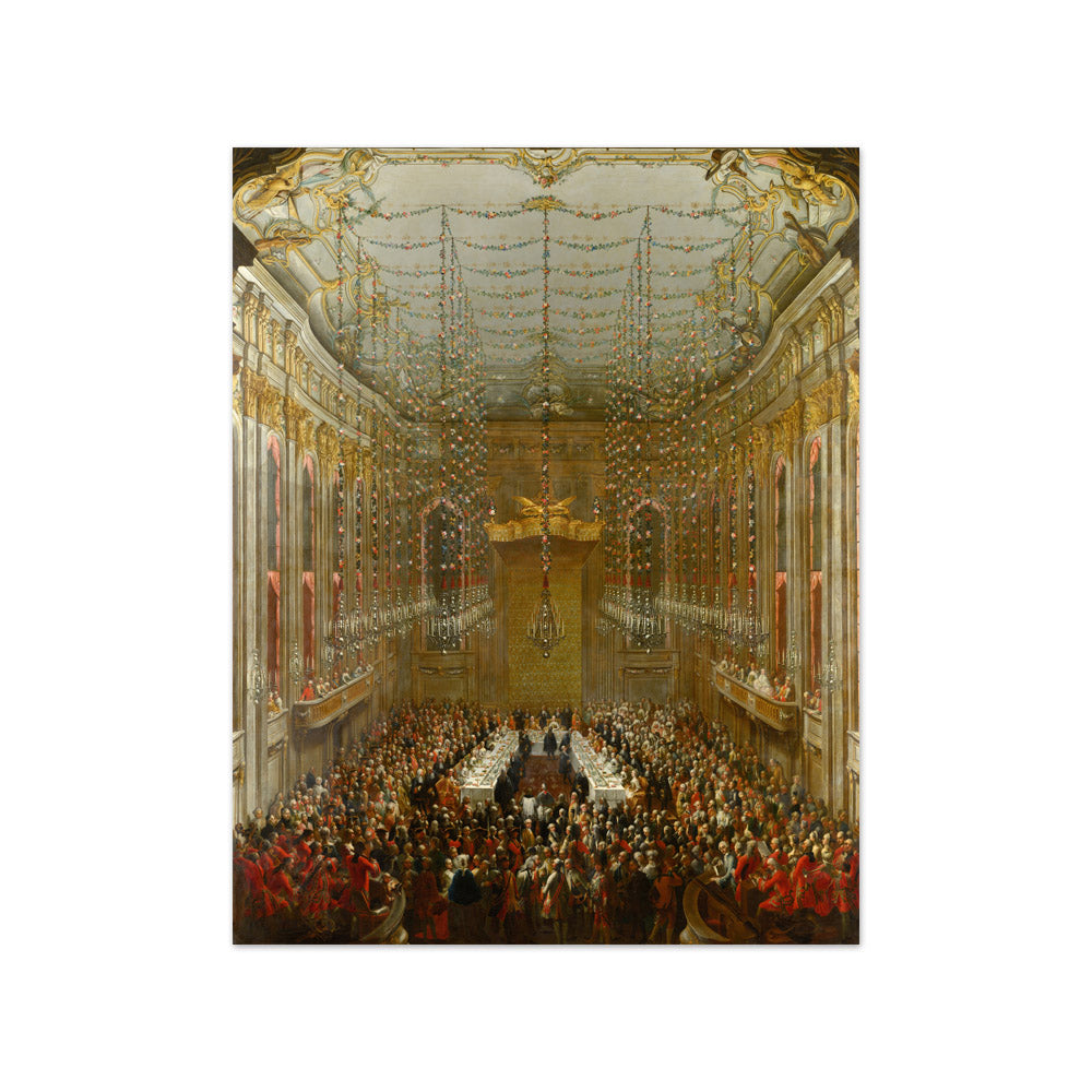Martin van Meytens - Wedding Supper - Small / Full Bleed / No Frame