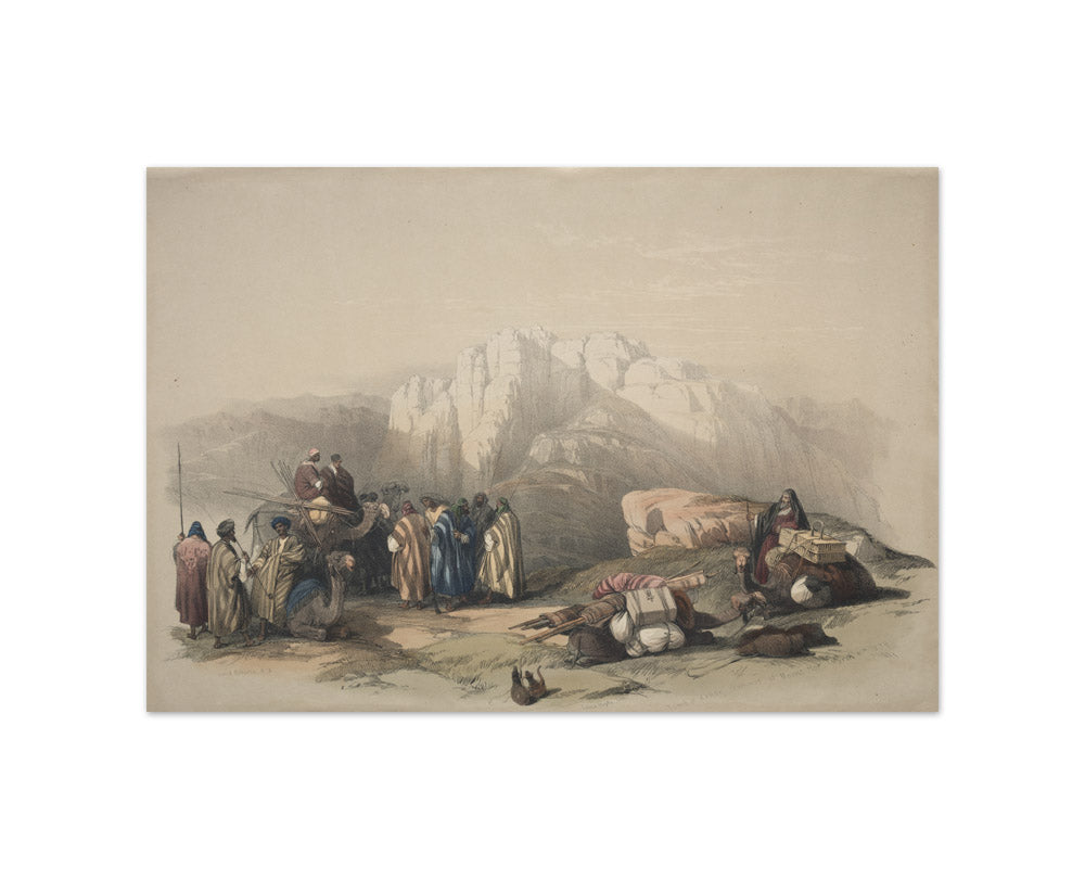 David Roberts - Tomb of Aaron, Summit of Mount Horeb - Small / Full Bleed / No Frame
