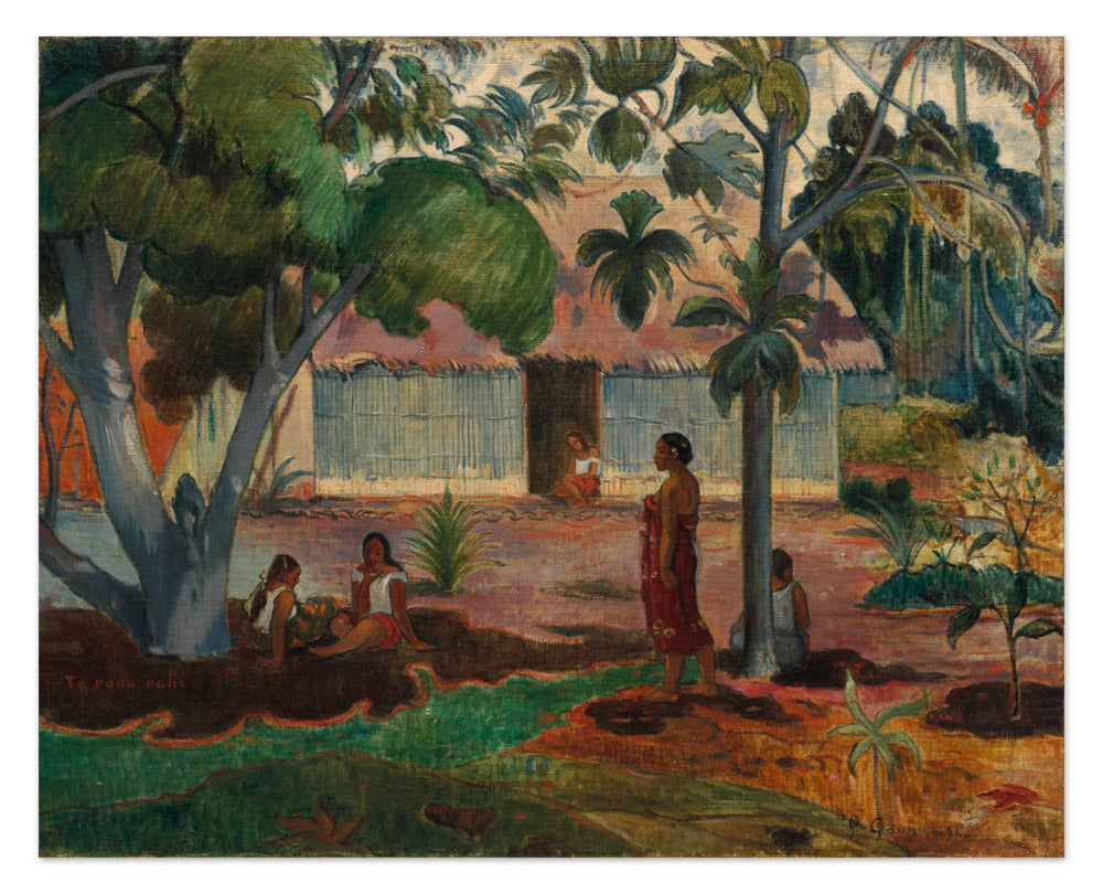 The Large Tree by Paul Gauguin - Supreme / Full Bleed / No Frame