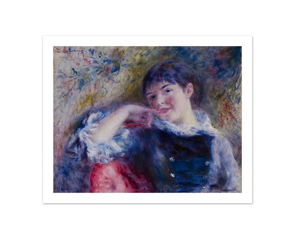 The Dreamer by Auguste Renoir - Compact / With Margin / No Frame