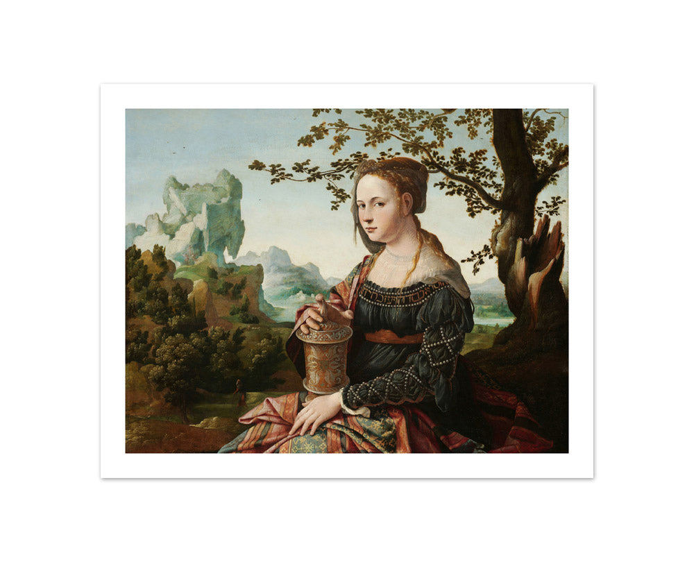 Mary Magdalene by Jan van Scorel - Compact / With Margin / No Frame