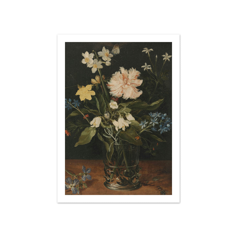 Still Life with Flowers in a Glass by Jan Brueghel - Compact / With Margin / No Frame