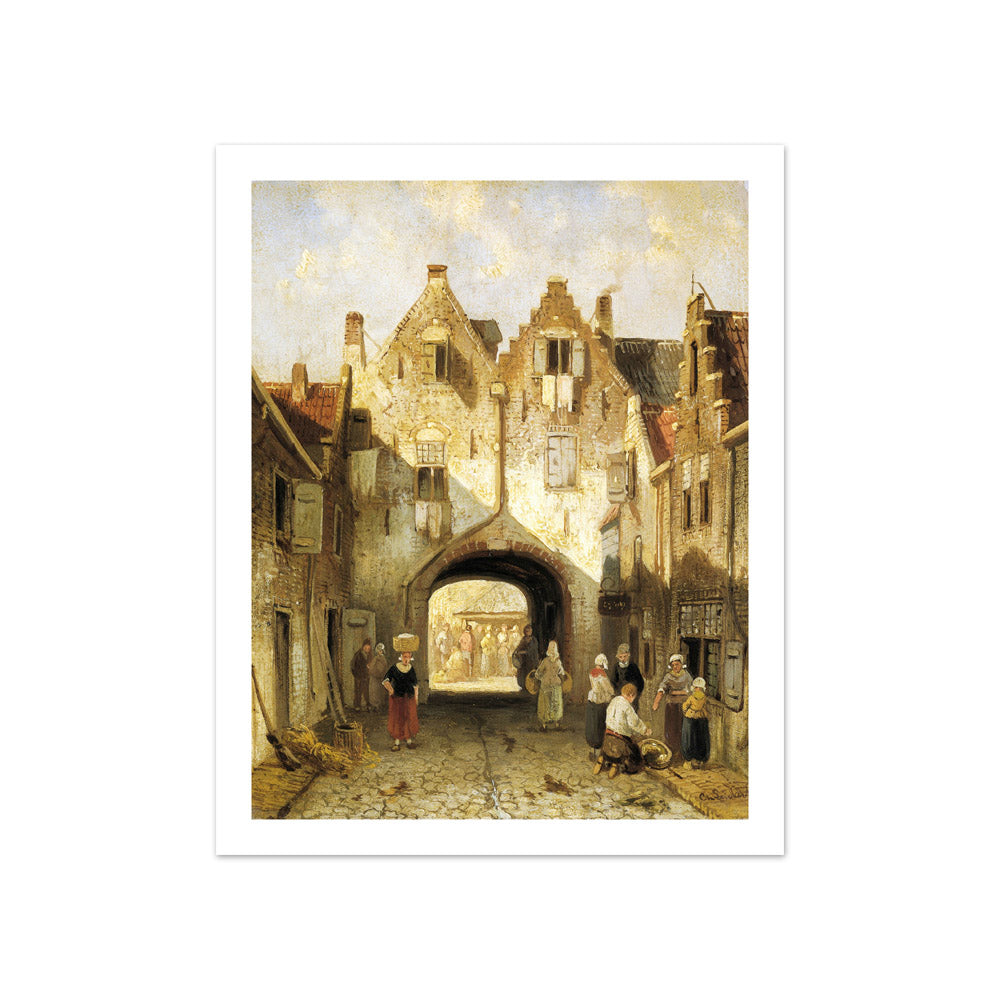 The Old Gate by Charles Leickert - Compact / With Margin / No Frame