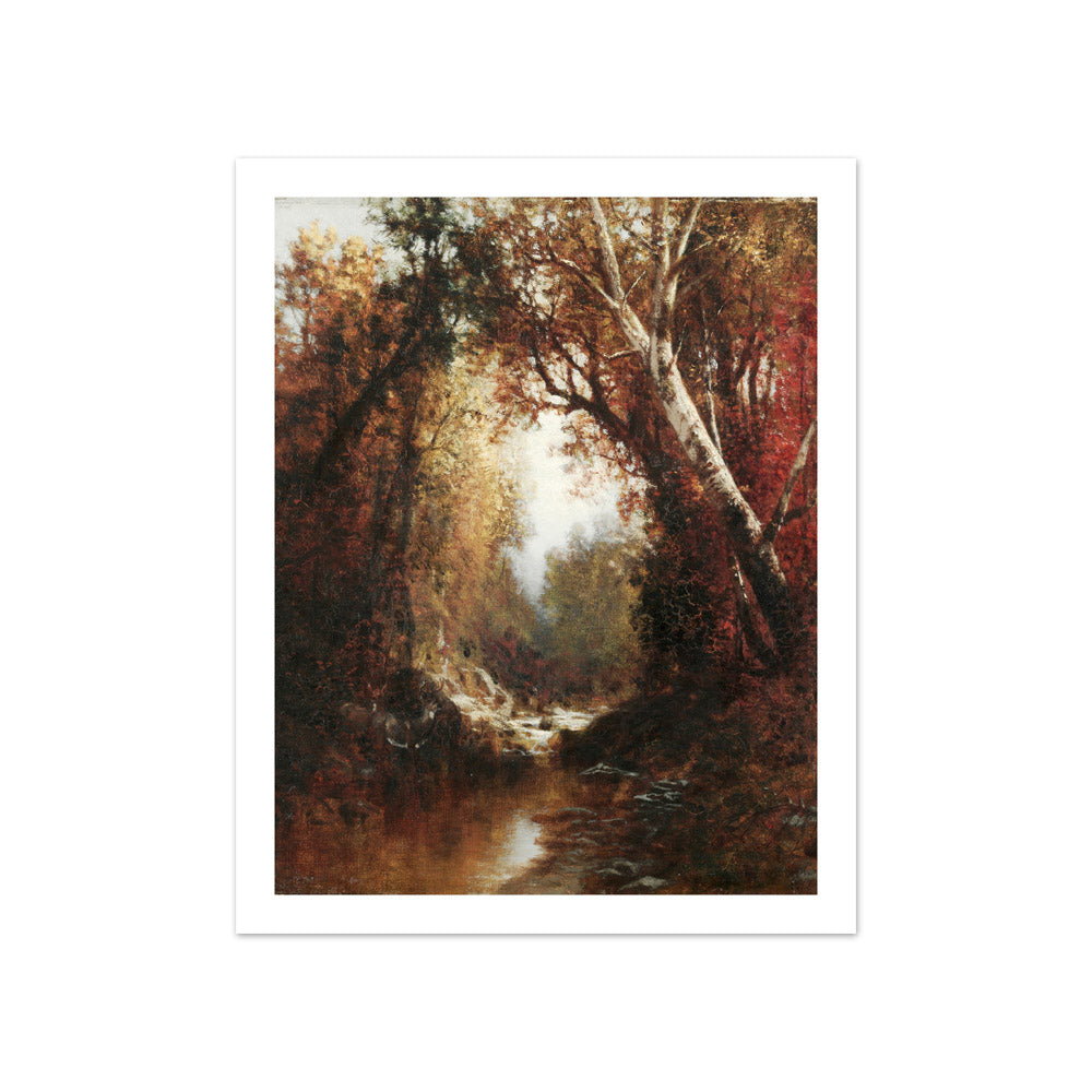 Autumn Scene in the Adirondacks by William Hart - Compact / With Margin / No Frame