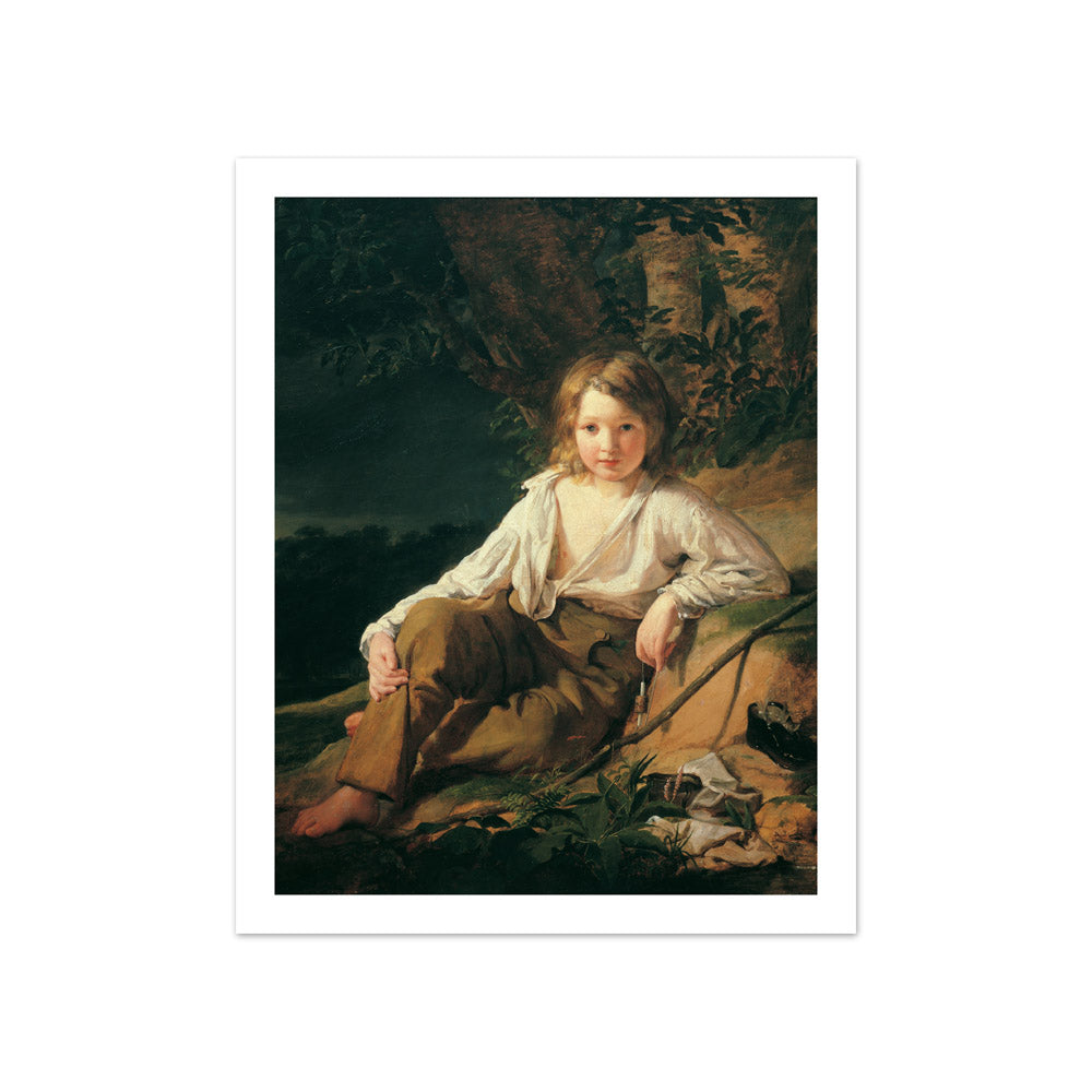 A Fisher Boy by Friedrich von Amerling - Compact / With Margin / No Frame