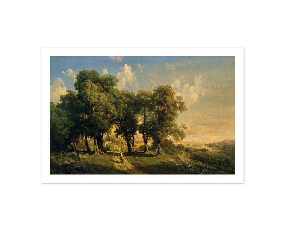Under the Linden Trees  by Anton Hansch - Compact / With Margin / No Frame