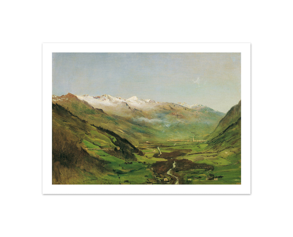 The Gastein Valley I by Anton Romako - Compact / With Margin / No Frame