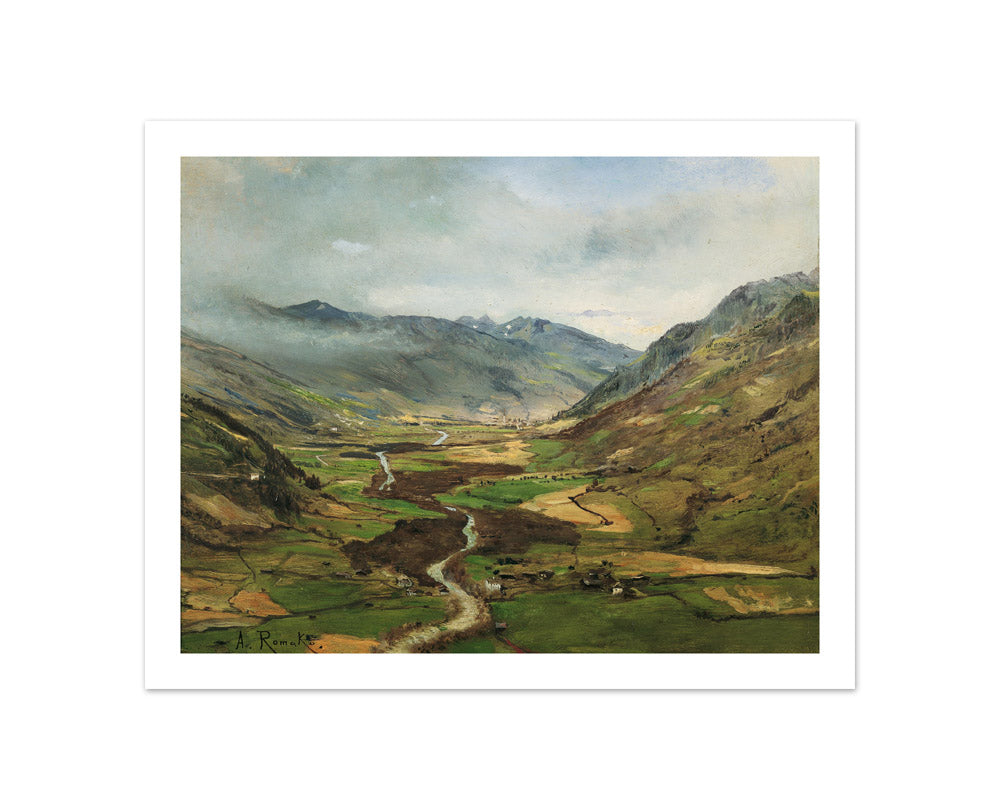 The Gastein Valley II by Anton Romako - Compact / With Margin / No Frame