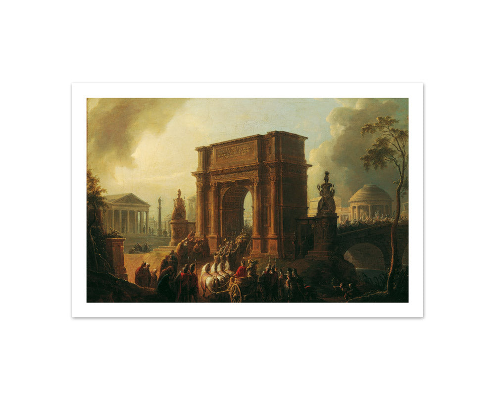 Triumphal Procession of a General through the Arch of Titus by Vinzenz Fischer - Compact / With Margin / No Frame