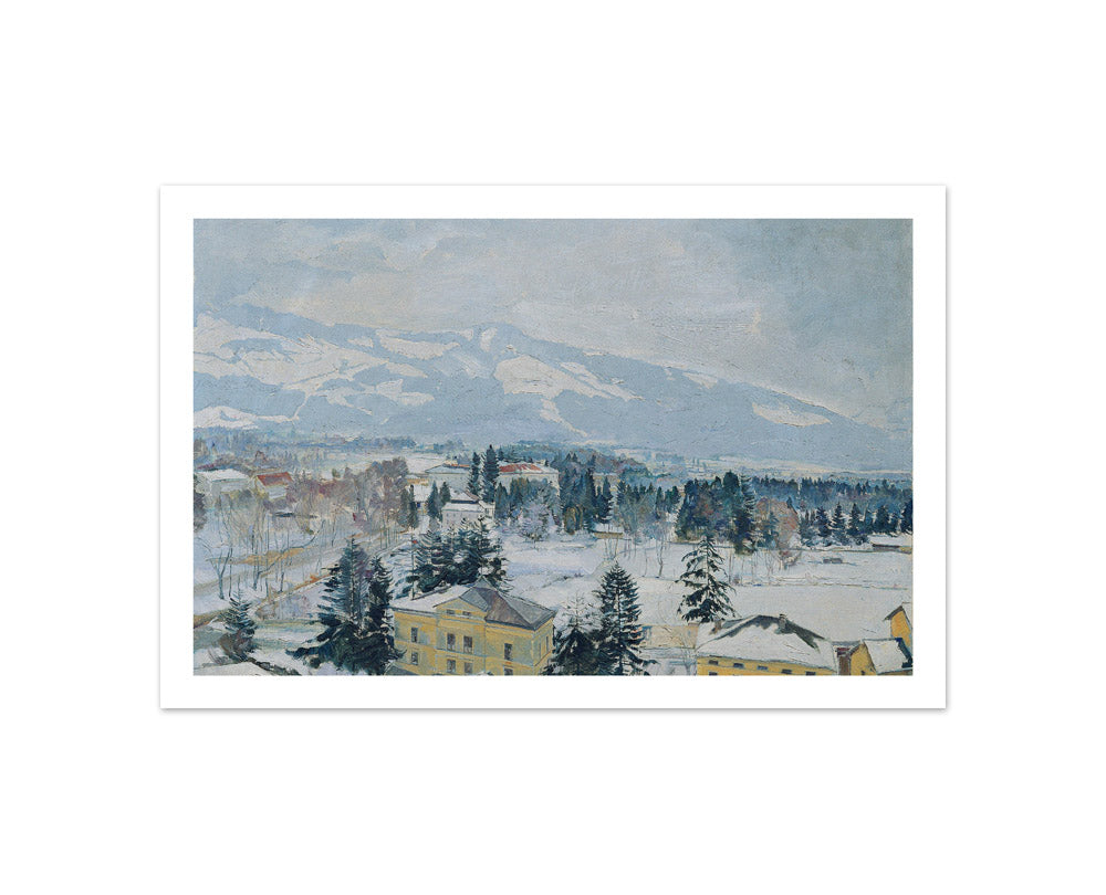 Salzburg landscape with Kapuzinerberg by Rudolf Hafner - Compact / With Margin / No Frame