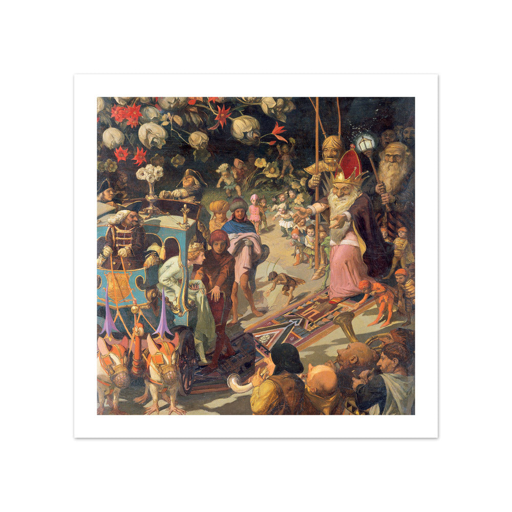 Visit of the Moonlight Princess to the Dwarf King by Anton Josef von Kenner - Compact / With Margin / No Frame