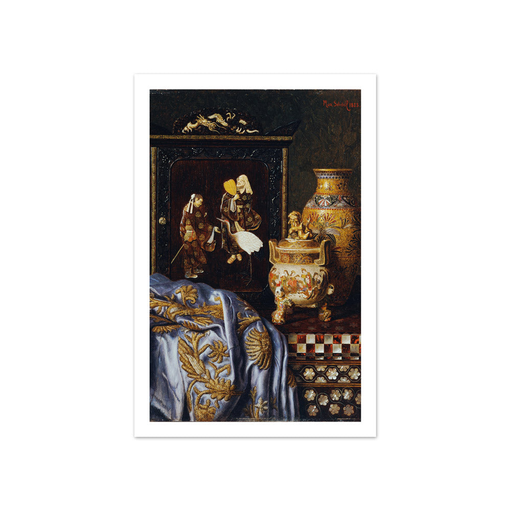 Still life with Japanese art objects by Max Schödl - Compact / With Margin / No Frame