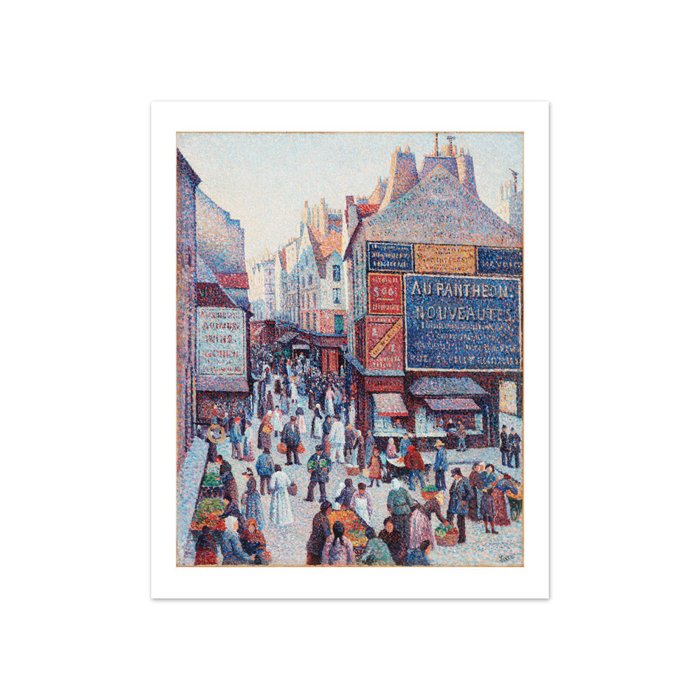 La Rue Mouffetard by Maximilien Luce - Compact / With Margin / No Frame